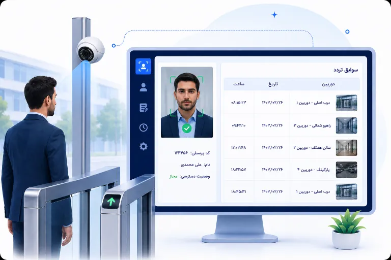 سامانه تشخیص چهره و مدیریت تردد